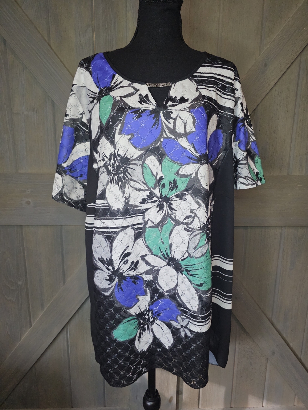 Alfred Dunner Floral Blouse sz 3x